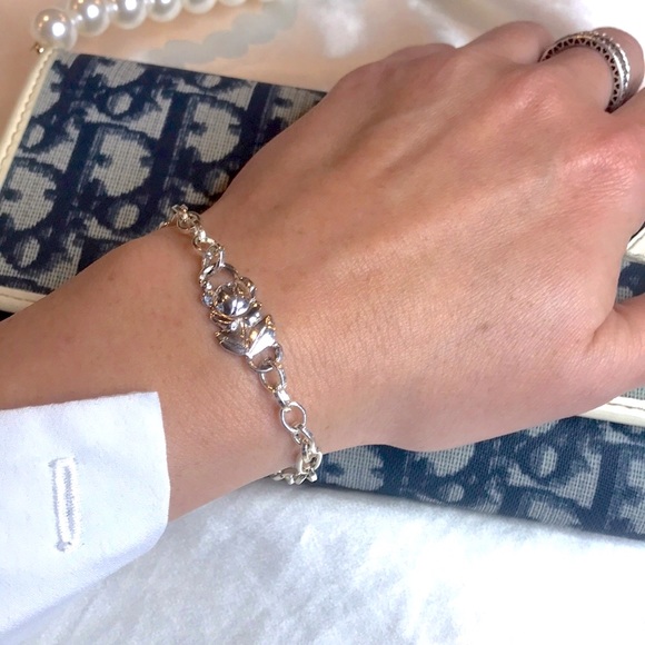 Vintage Jewelry - Grandma Rose Silver Bracelet